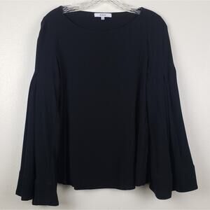 RO & DE | Black Bell Sleeve Top, Size M